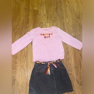 Gymboree shirt and skirt set